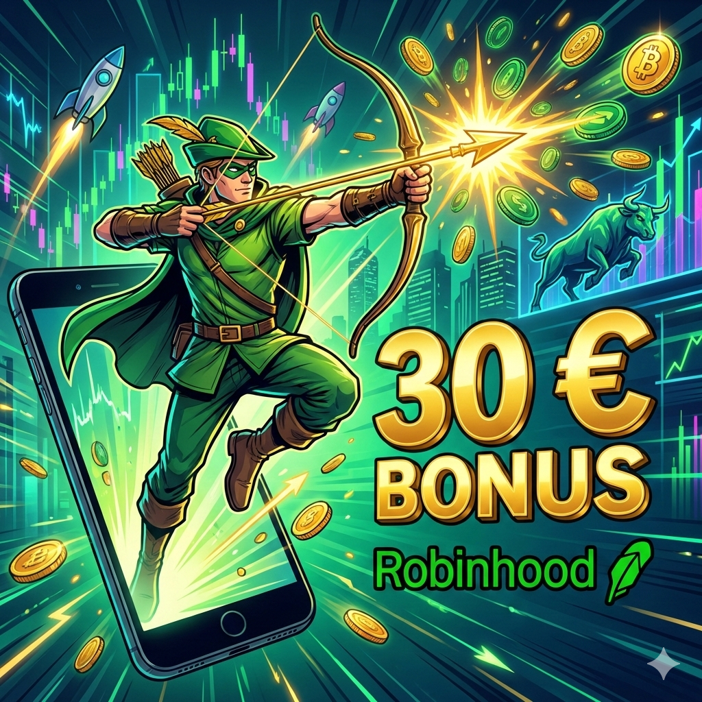 Prosty sposób na darmowe krypto! Zgarnij 30€ bonusu od Robinhood
