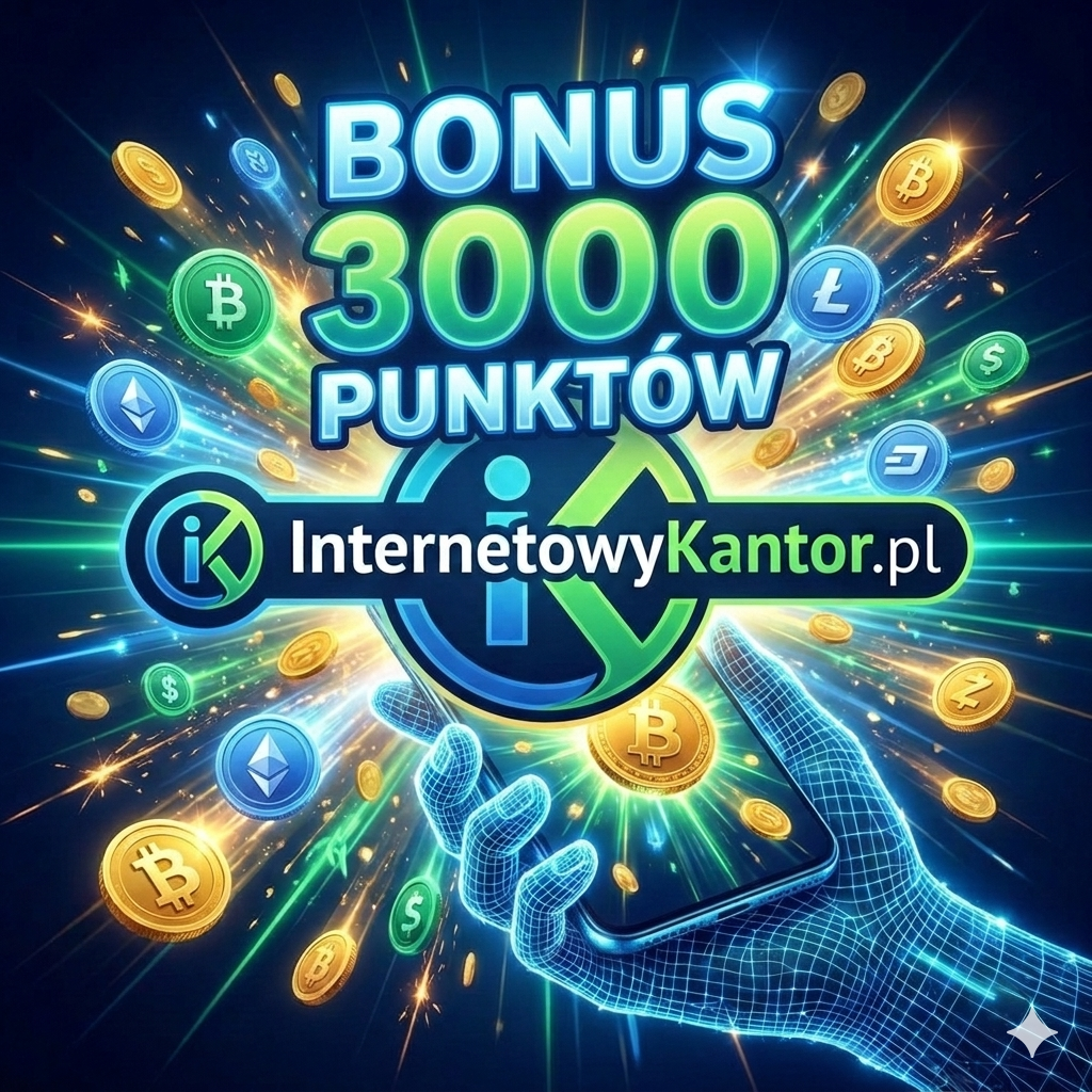 Zgarnij 3000 punktów na start i wymieniaj waluty taniej w Internetowykantor.pl