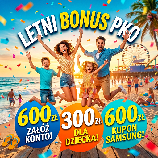 Zgarnij aż do 1500 zł od PKO BP w promocji „Letni bonus”